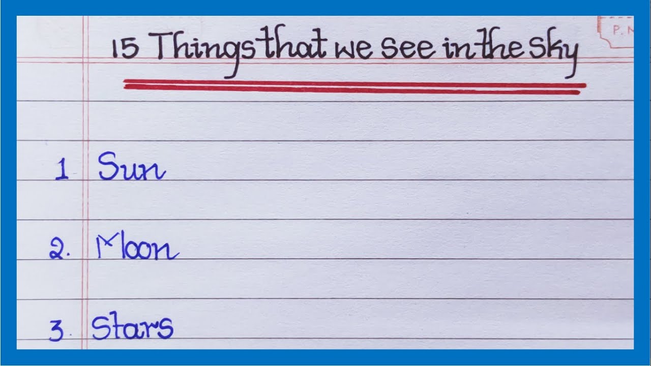 Things that we see in the Sky | List of things that we see in the Sky | 15 Things we see in sky