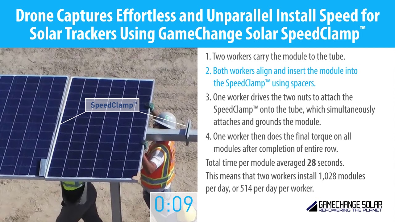 GameChange Solar SpeedClamp&trade; with Silicon Modules