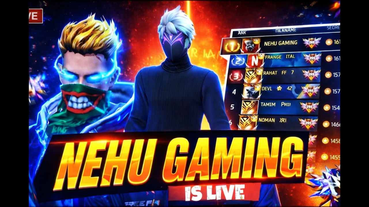 🔴Free Fire Live BR RANK PUSH TO REGION TOP 1 🔥#shortsfeed #freefirelivestream #freefire