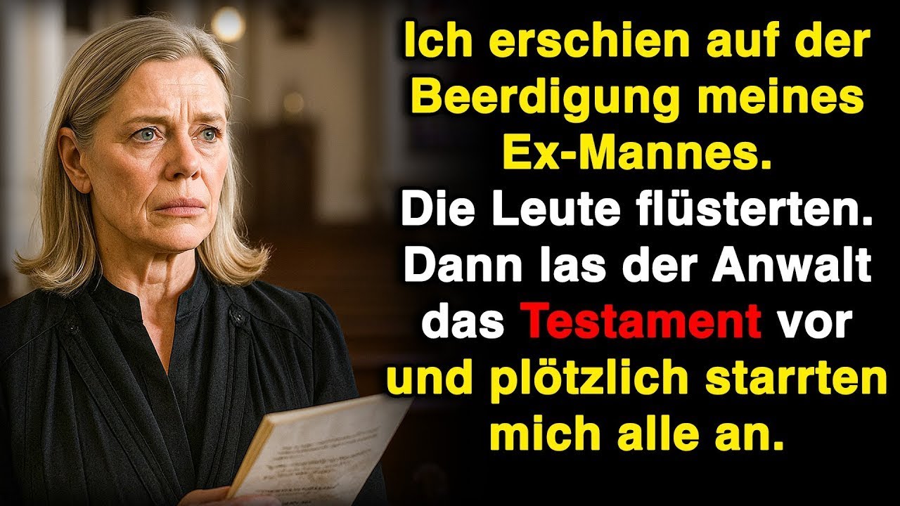 Sie lachten auf der Beerdigung meines Ex – bis der Anwalt meinen Namen sagte und es still wurde!