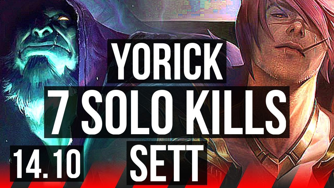 YORICK vs SETT (TOP) | Rank 2 Yorick, 7 solo kills | EUW Grandmaster | 14.10