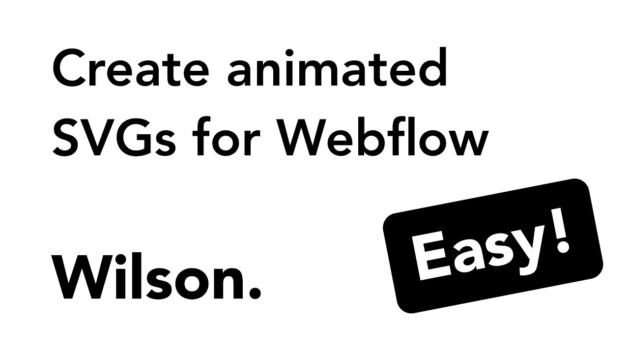 Create animated SVGs for Webflow (Mac Only)