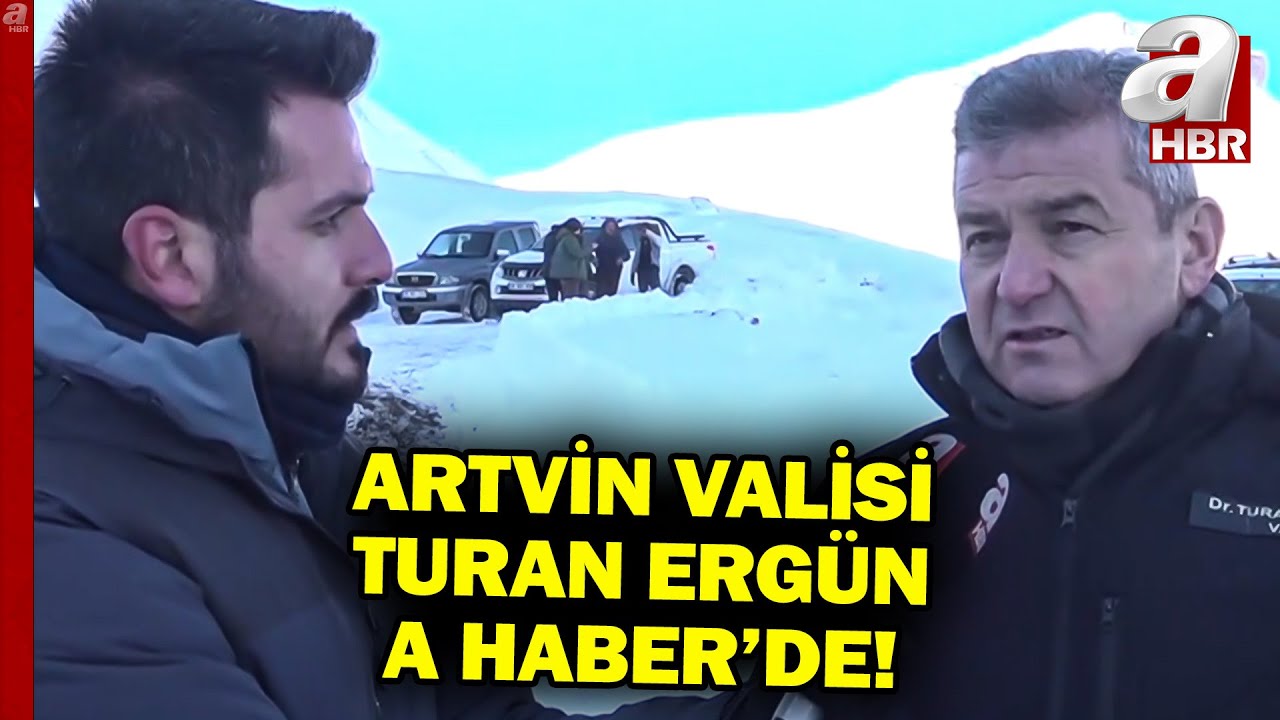 Artvin'de Çığ Altındaki Çoban Aranıyor... Artvin Valisi Turan Ergün A Haber'de! | A Haber