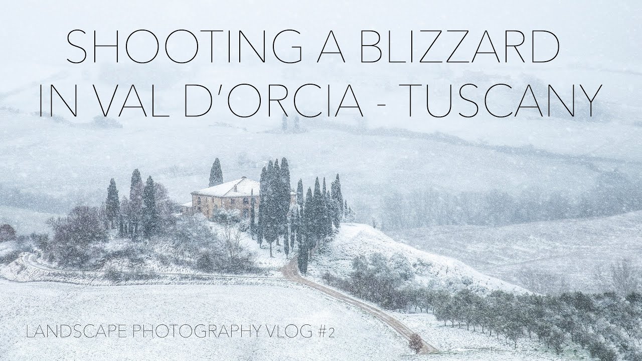 Shooting a Blizzard in Val d'Orcia, Tuscany - Landscape Photography Vlog #2 - Burian 2021