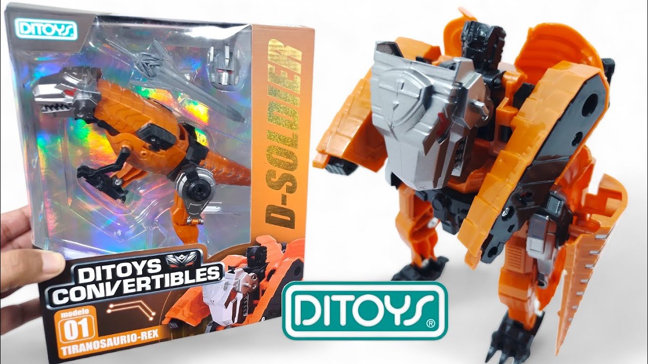 DITOYS CONVERTIBLES D-SOLDIER 01 TIRANOSAURIO REX ARMAMOS EL COMBINER! TRANSFORMERS | Victron