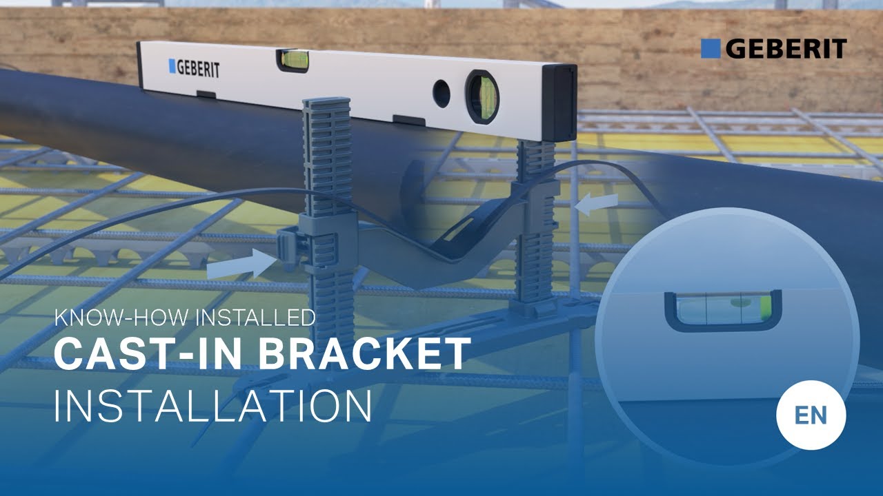 Geberit Cast-in bracket - Installation