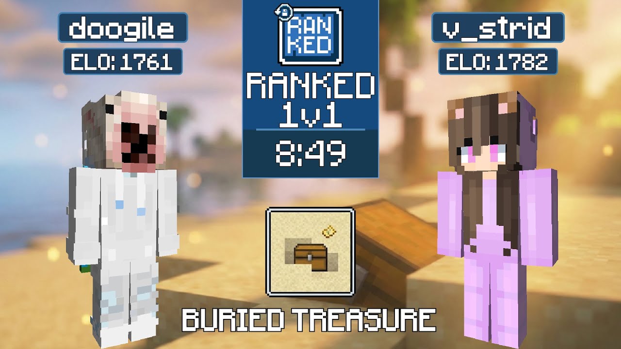 doogile vs v_strid | MCSR Ranked | Buried Treasure Seed