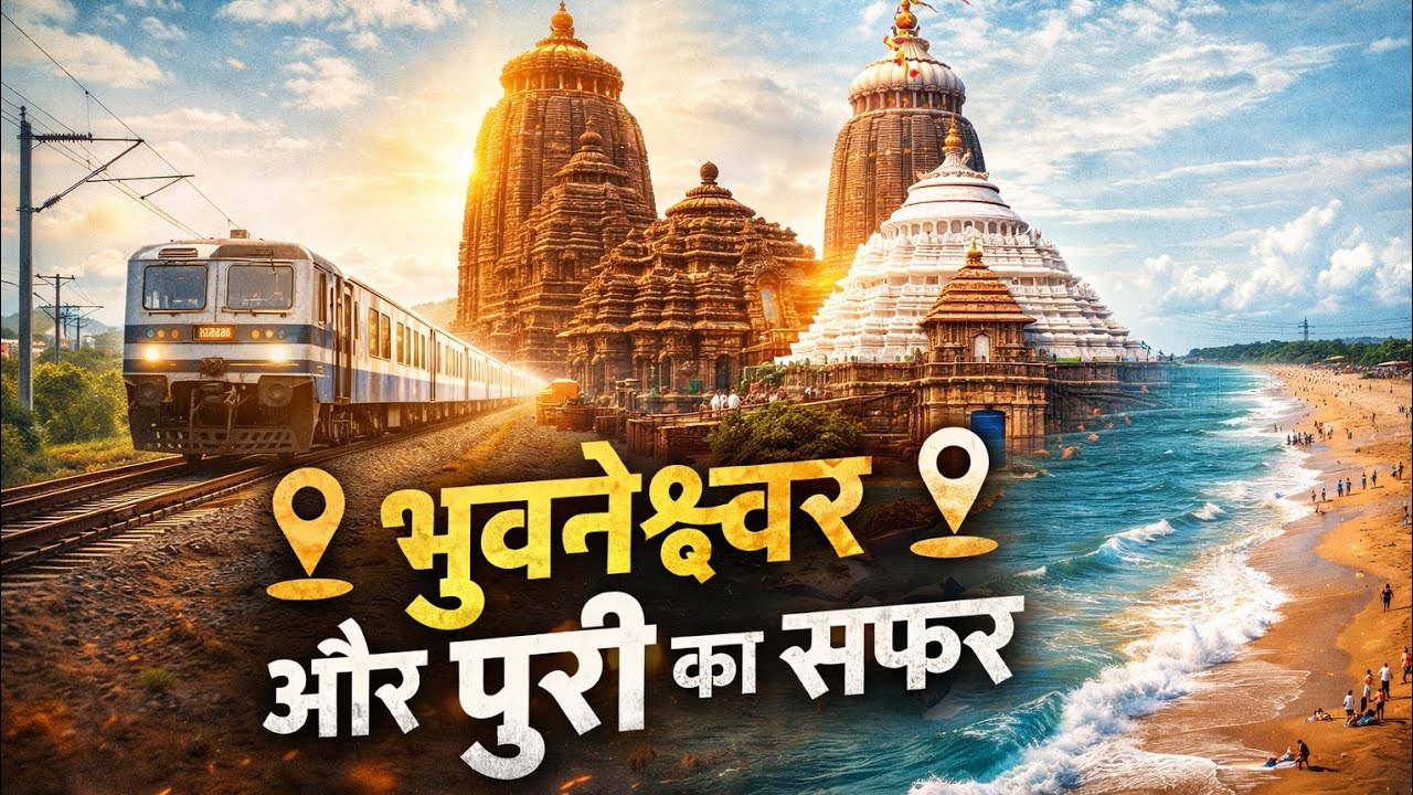 “Odisha Journey 🚃 | Lingaraj Mandir, Jagannath Dham & Puri Beach ⛱️/ subscribe karna na bhulna 