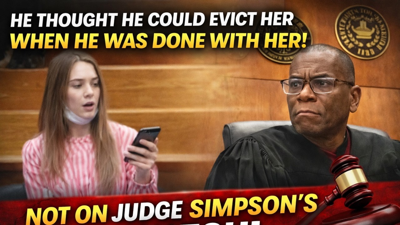 Eviction Gone Wrong! Judge Simpson Stops Him Cold in Court