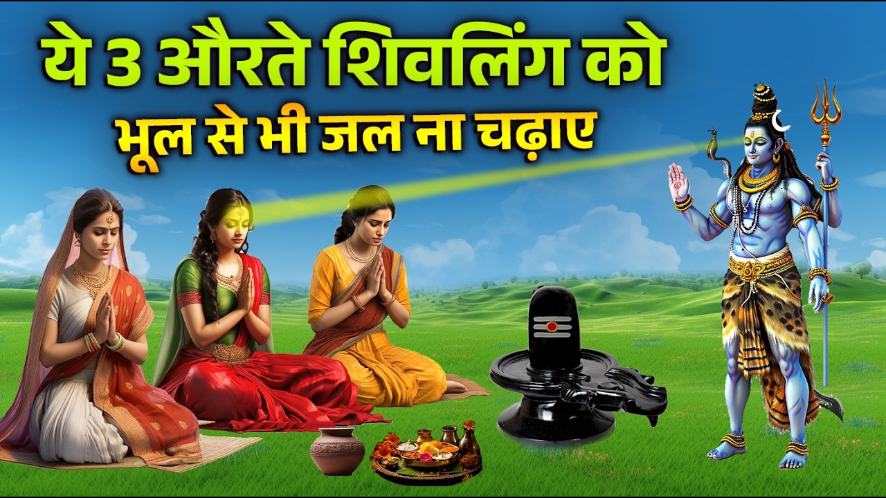 ये 3 औरते औरते शिव लिंग को जल ना चढ़ाए। #shiv #shivpuran