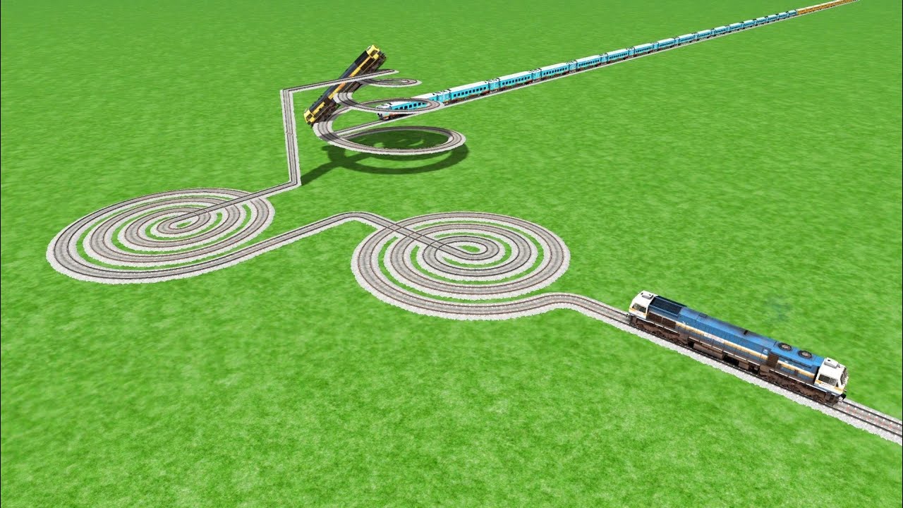 💝 TRAIN CROSSING CIRCLES UTRUN CURVED RISKY BUMPY 360&deg; 💖 ROUND RAILWORK RAILROAD BEANG 