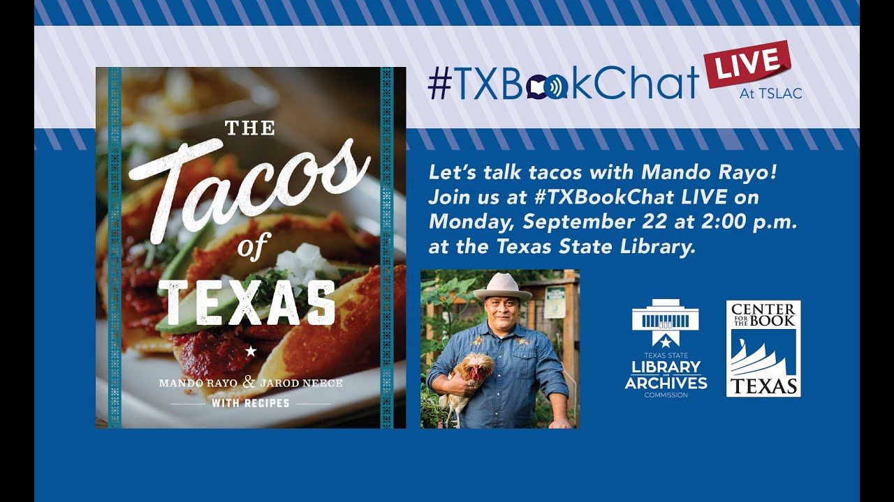 #TXBookChat LIVE with author and podcaster Mando Rayo, discussing 