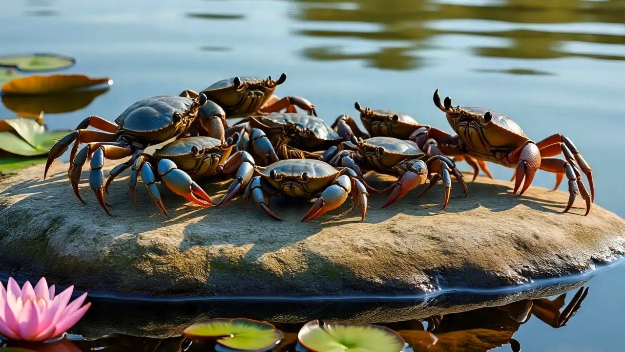 Bongkar Batu dan Tangkap Kepiting yang Bersembunyi di Pasir