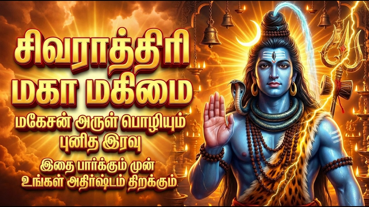 🔴 LIVE | மகா #சிவராத்திரி மகிமை தரும் சிவ அருள் | Maha #Sivaraathiri Divine Grace #sivan