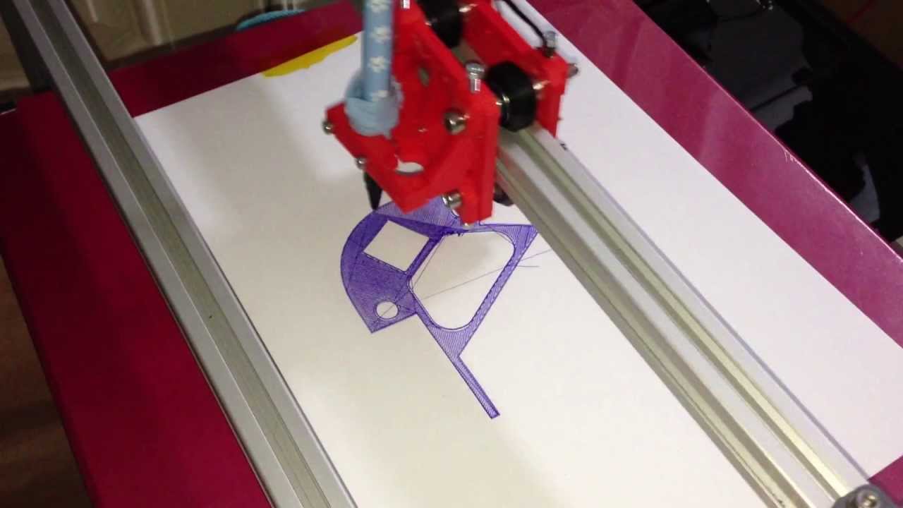 HBot - dry run with fishing line - rectilinear infill