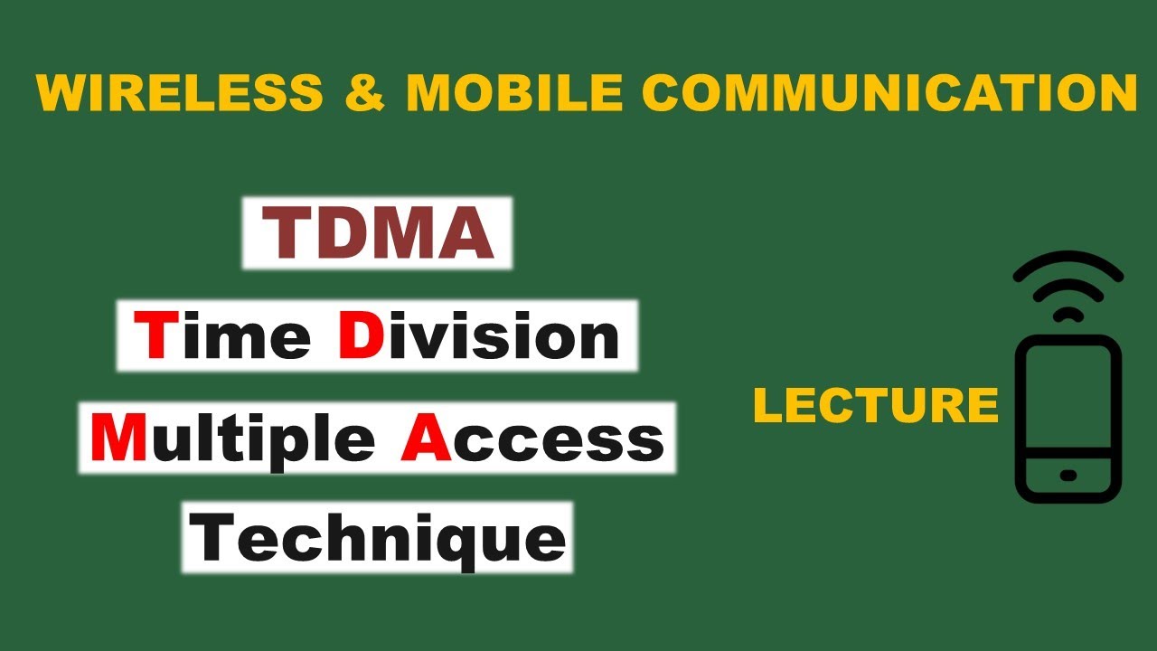 Time Division Multiple Access | TDMA In Wireless Communication