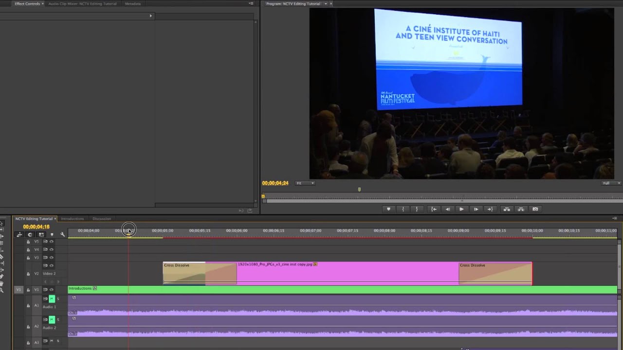 Adobe Premiere Pro CC - Editing 101: Overlaying Titles & Stills (Part 8)