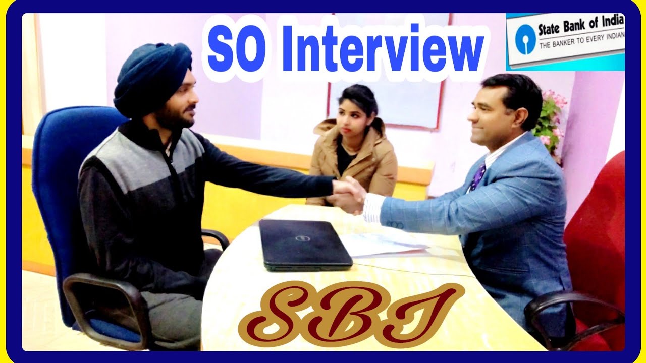 SBI #SO (Specialist Officer) #Interview