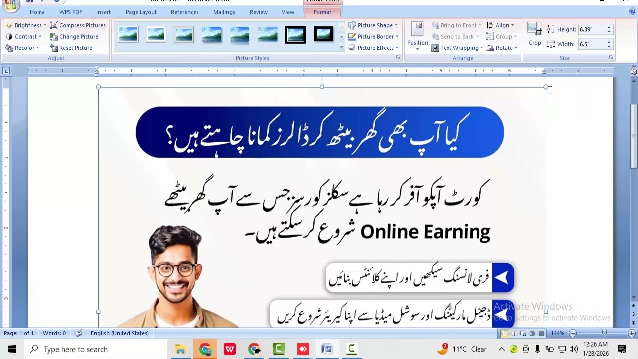 MS Word Full Course Picture Lecture