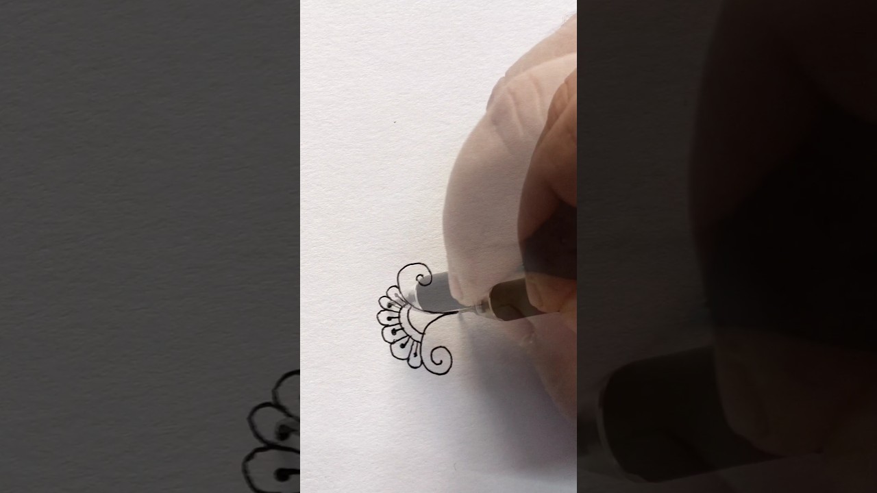 How to draw 2 petals small flower 
