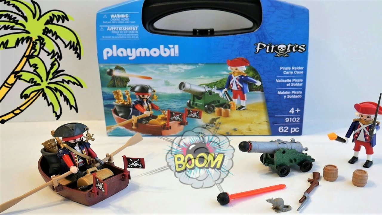 Playmobil Pirate Raider Carry Case 9102 Unboxing | New Playmobil Pirates 2017