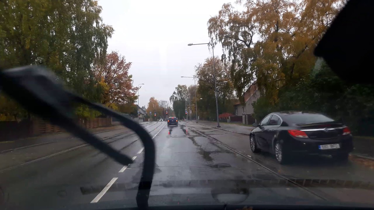 Driving around Kristiine quarter in Tallinn