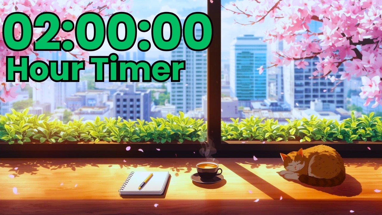 TOKYO SAKURA CAFE – 2 Hour Study Session | Morning Focus in a Japanese Cafe