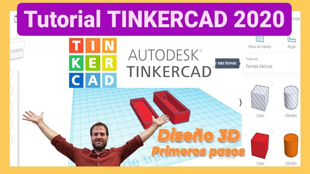 👉👉 [[TinkerCAD TUTORIAL en ESPAÑOL 2020]] CREA tus PRIMEROS DISEÑOS 3D