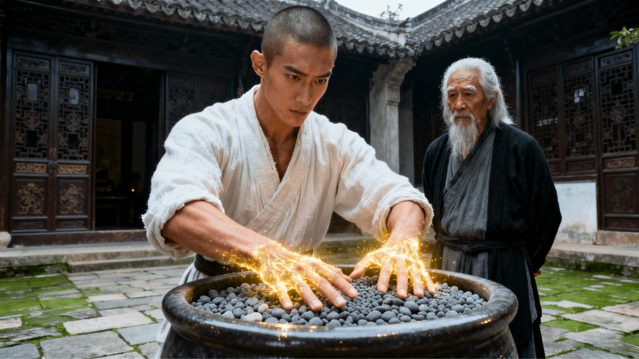 武俠電影！小伙苦練鐵砂掌，一招解決敵人逆襲江湖霸主！
