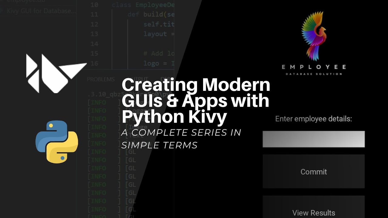 Kivy Set-Up & Creating Your First GUI- Creating Modern GUIs & Apps with Python Kivy Tutorial #1