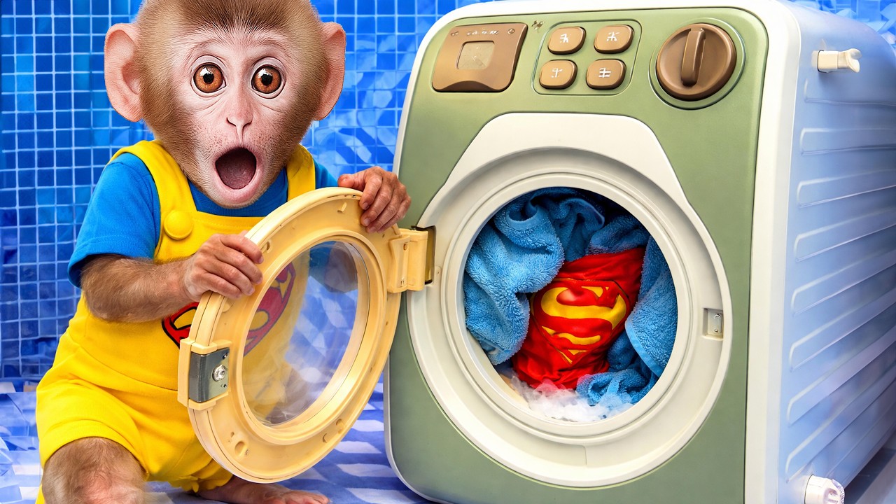 Bebé Mono Baba Va al Restaurante de Papel y Hace un Rico Flan Dulce | MONO BABA ESP