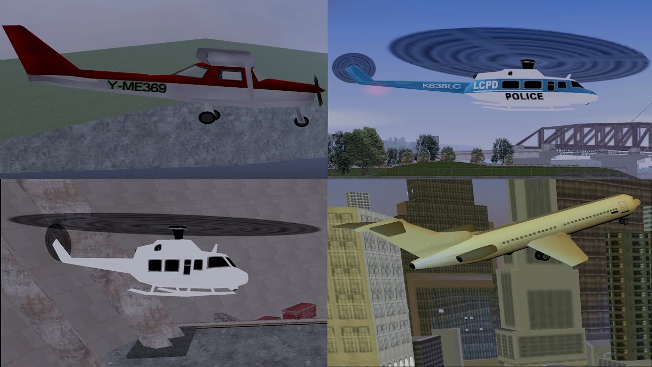 Обзор ЛЕТАТЕЛЬНЫХ АППАРАТОВ в GTA3