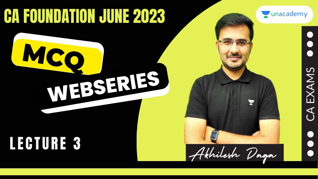 MCQ Webseries | Chapter 3 | Lecture 3 | Business Economics | Akhilesh Daga