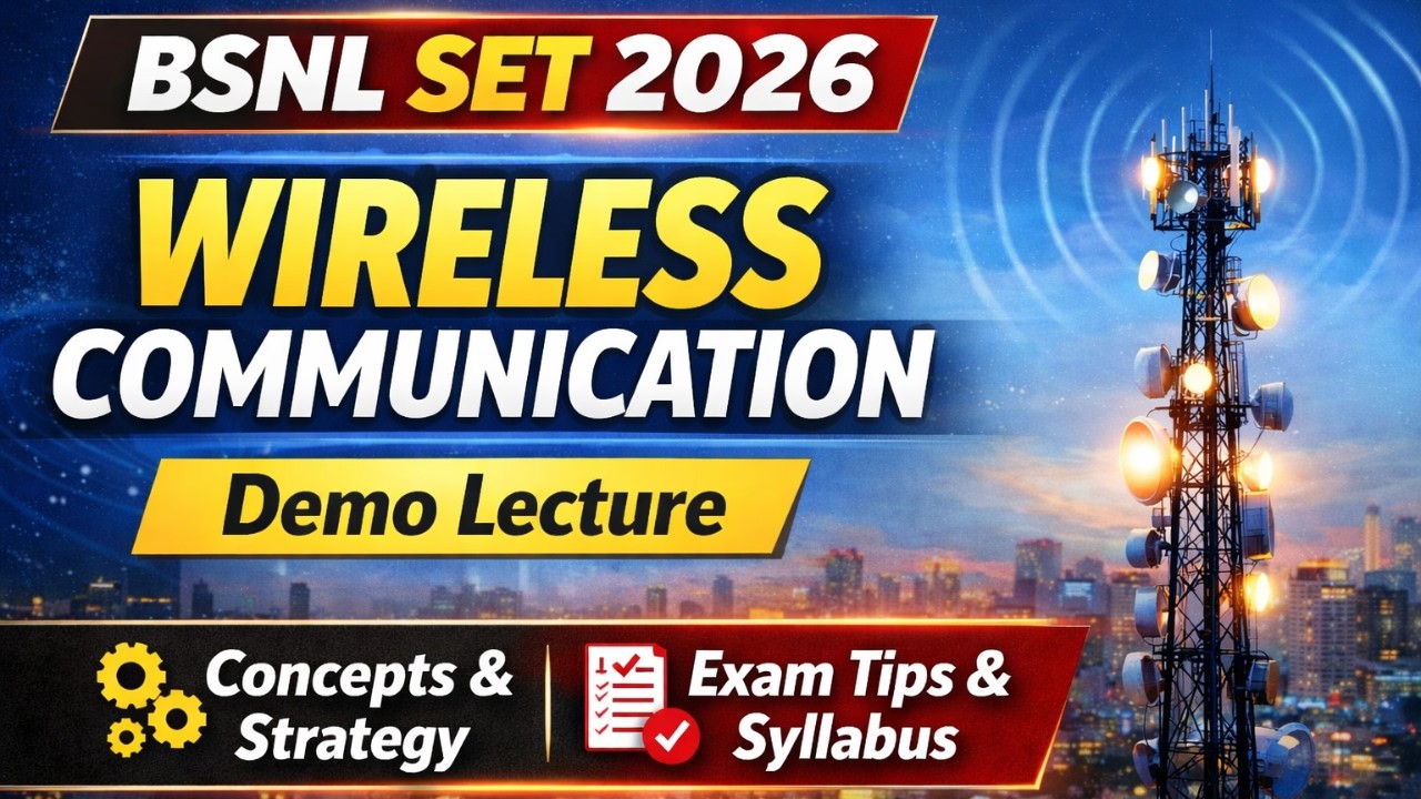 BSNL SET 2026 | Wireless Communication Demo Lecture | Complete Concept + Strategy