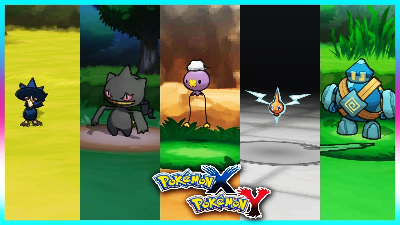 Pokemon X & Y - Murkrow,Banette,Drifloon,Rotom & Golett Locations
