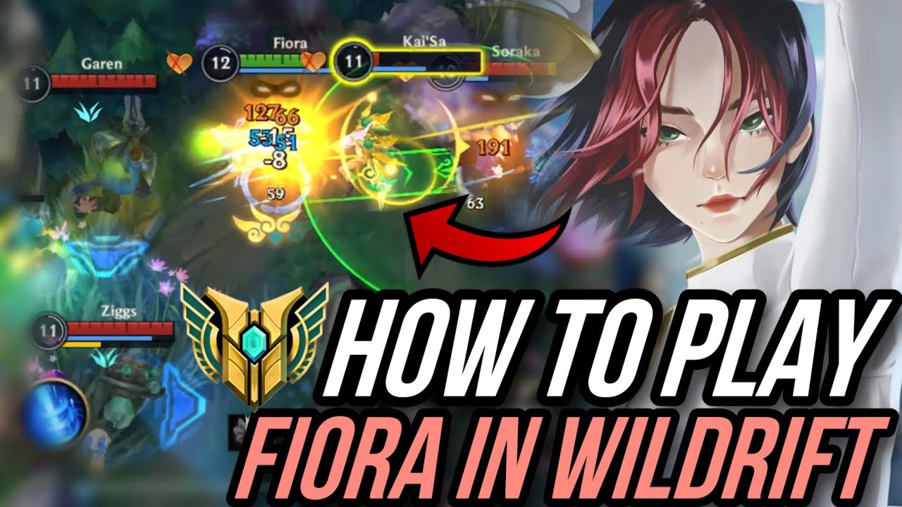 FIORA HARD CARRY GAMEPLAY WILDRIFT !!