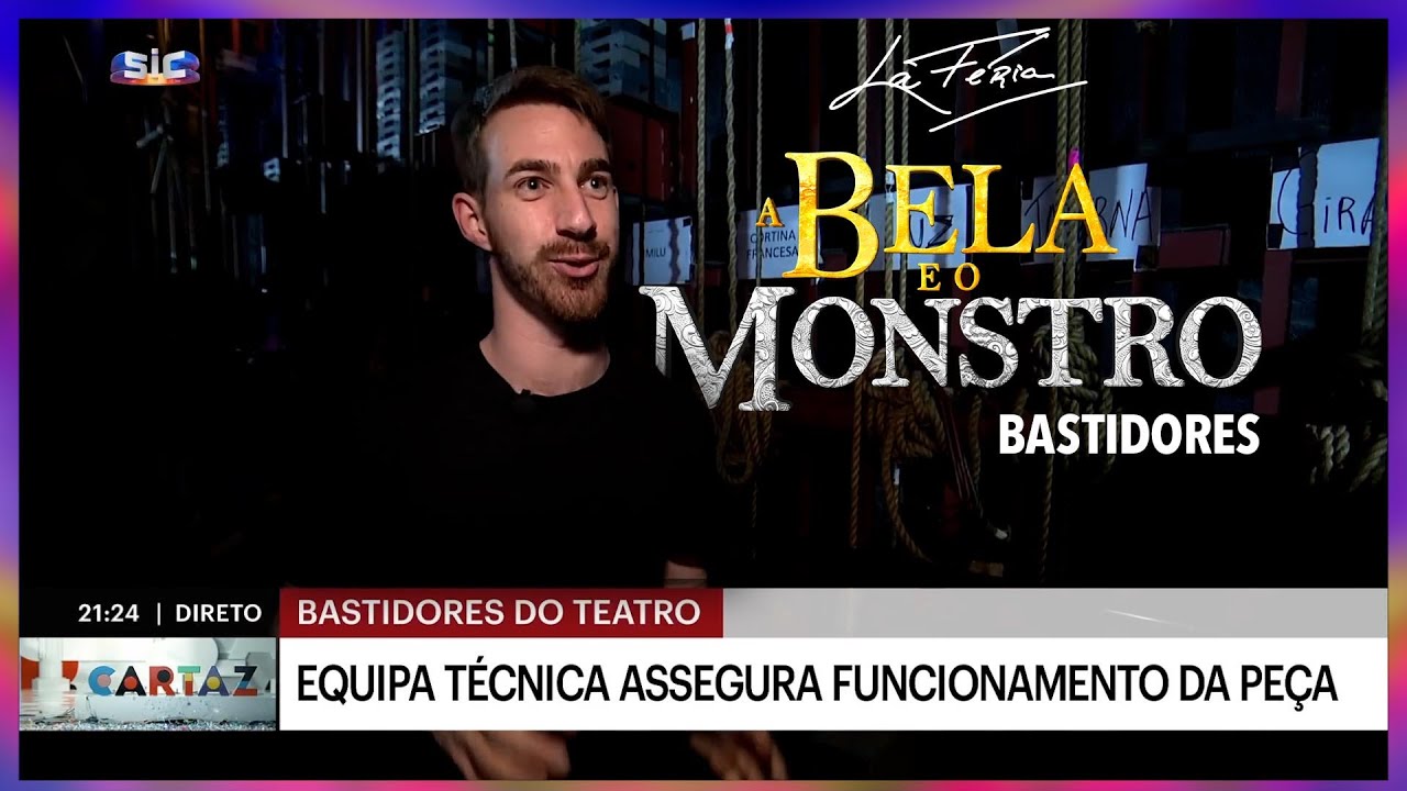 Bastidores de A BELA E O MOSNTRO de Filipe La Féria