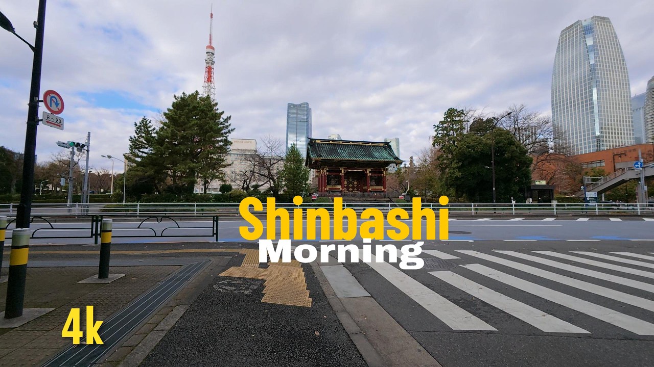 Before the Rush: Tokyo’s Shinbashi at 7:00 AM | 4K Walking POV