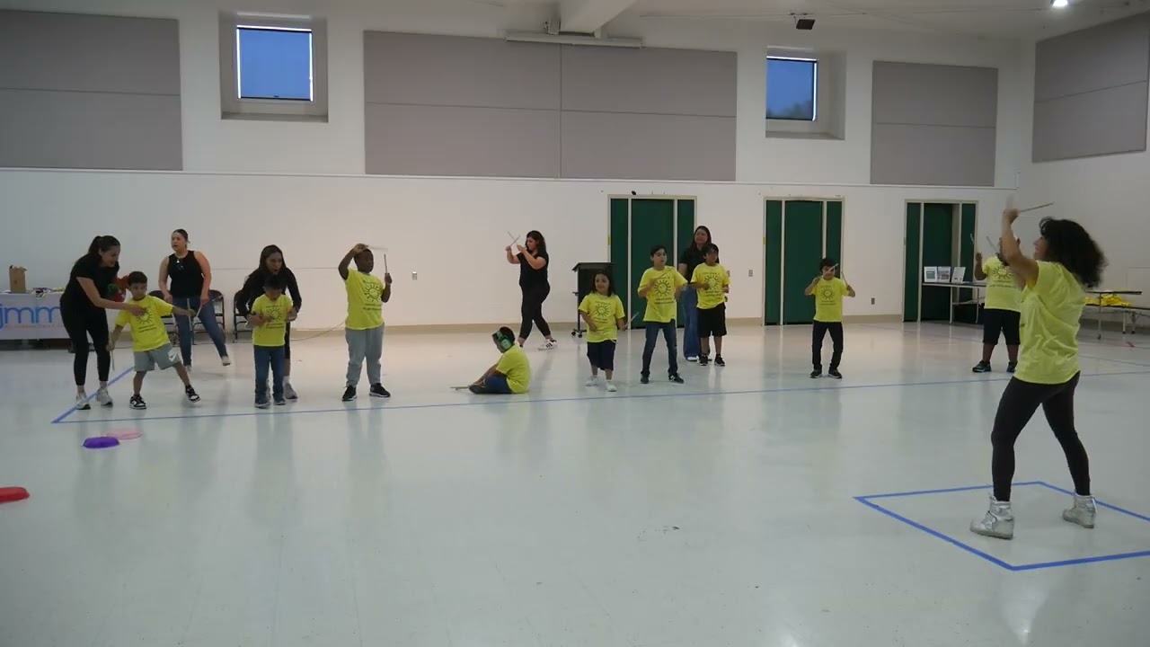 Veronica Vasquez teaching Special Education Children, Dance art performance for ESY
