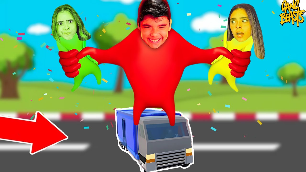 SOBREVIVA no MENOR CAMINHÃO NO GANG BEASTS!