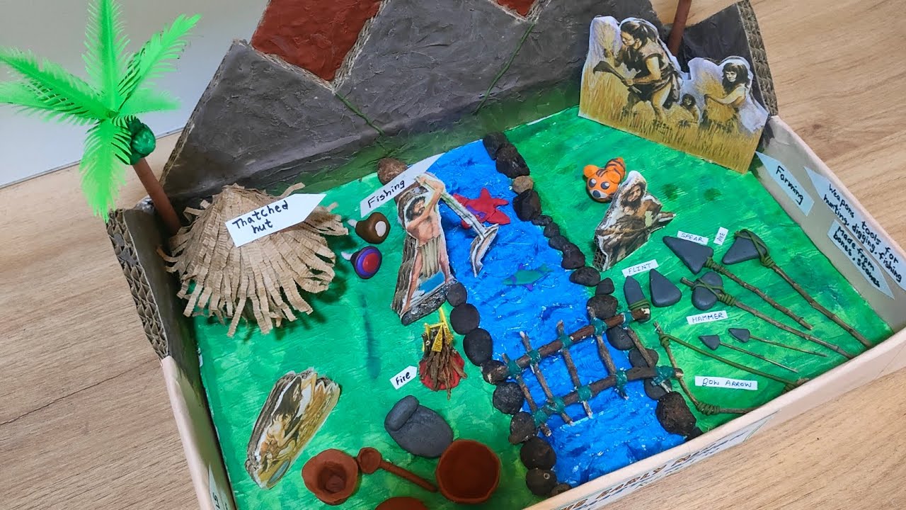 Early Man Model #Stone Age #diy