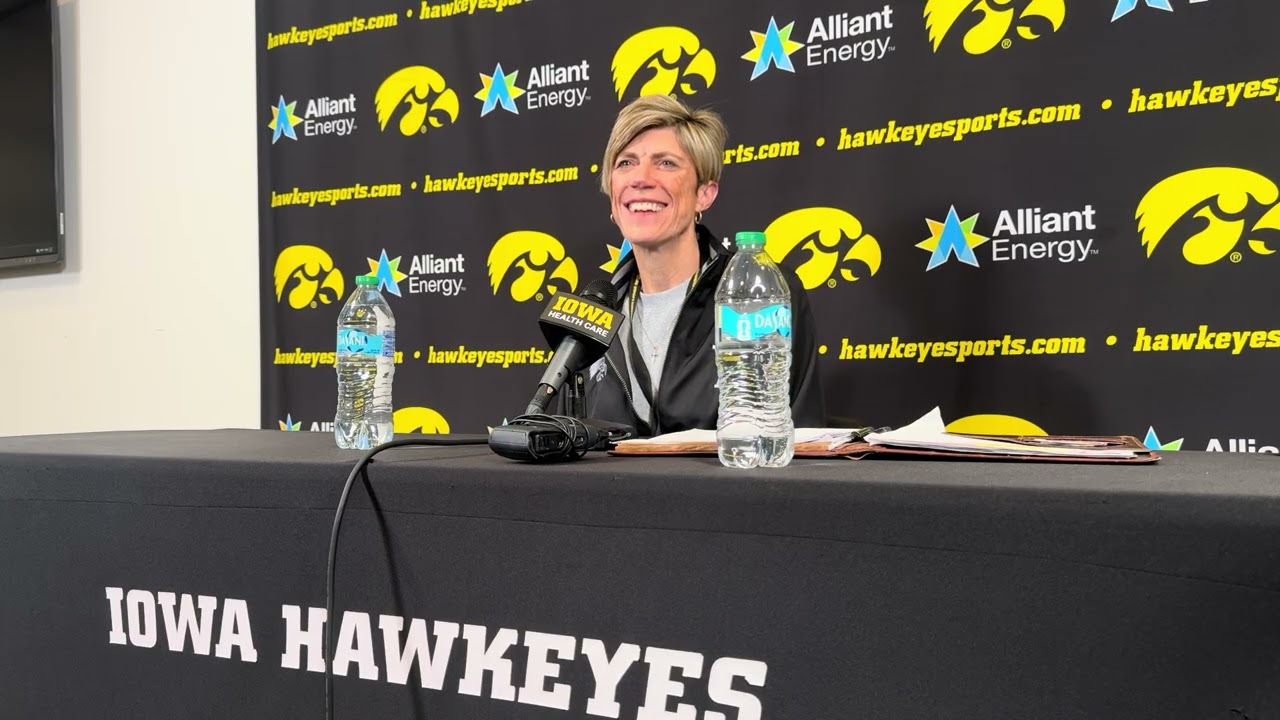 Hear from Iowa women’s basketball coach Jan Jensen before Hawkeyes host Illinois