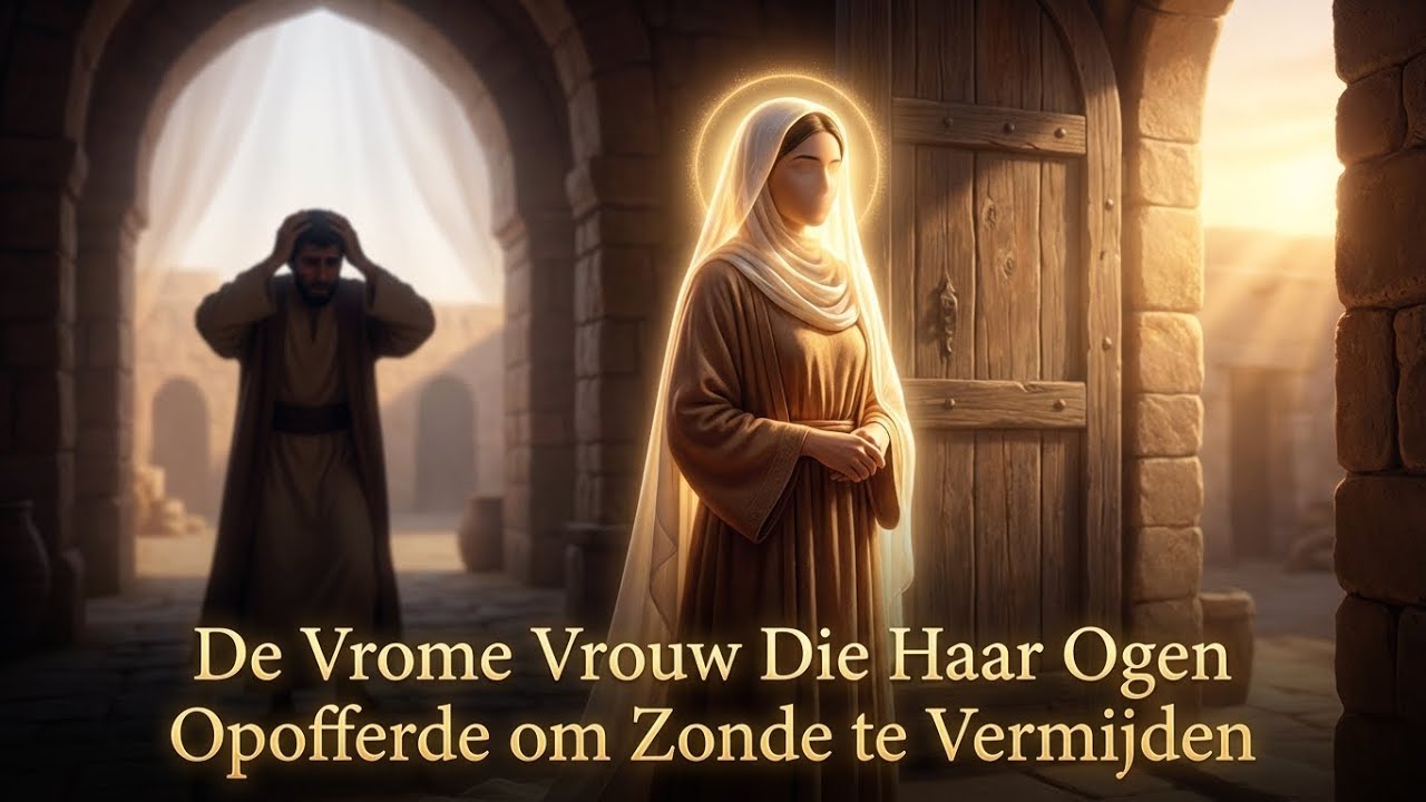 De Vrome Vrouw Die Haar Ogen Opofferde om Zonde te Vermijden