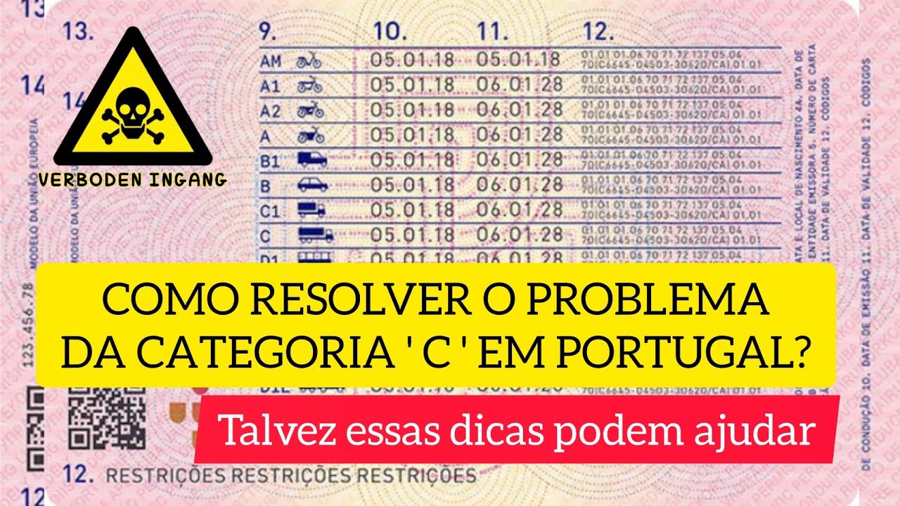 COMO RECONHECER  A CATEGORIA 'C' EM PORTUGAL