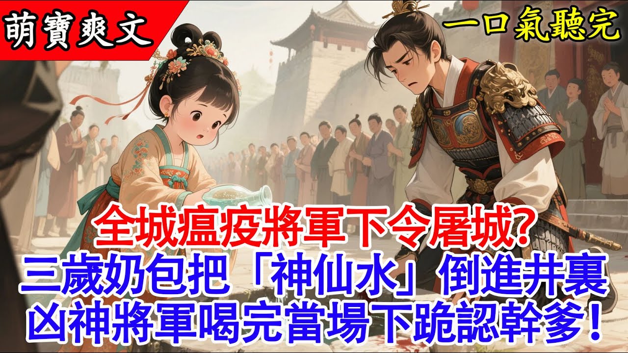 【完結小說】😭屠城將軍刀下，3歲萌娃遞上一碗“毒水”，竟治癒滿城瘟疫！冷面閻王當場破防認女：以後命都給你！#有聲書 #爽文 #萌娃 #團寵 #小說 #原創