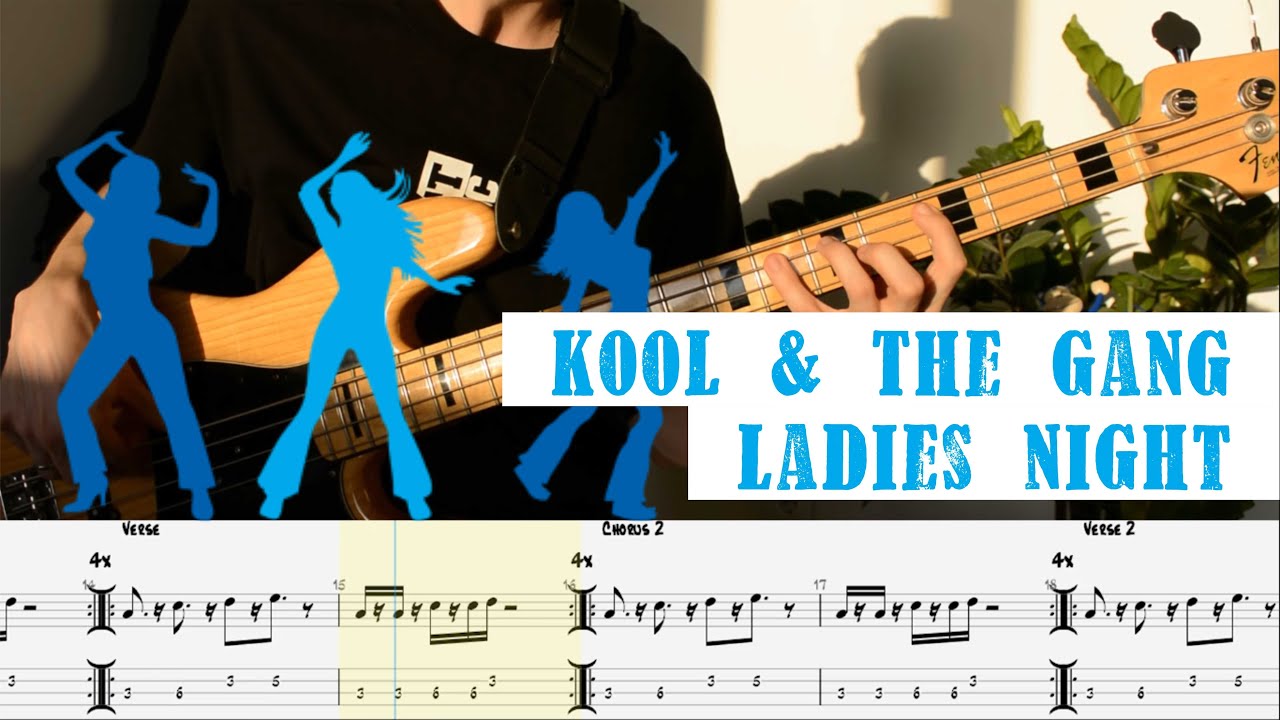 BassTabs | Kool The Gang - Ladies Night | Бас табы