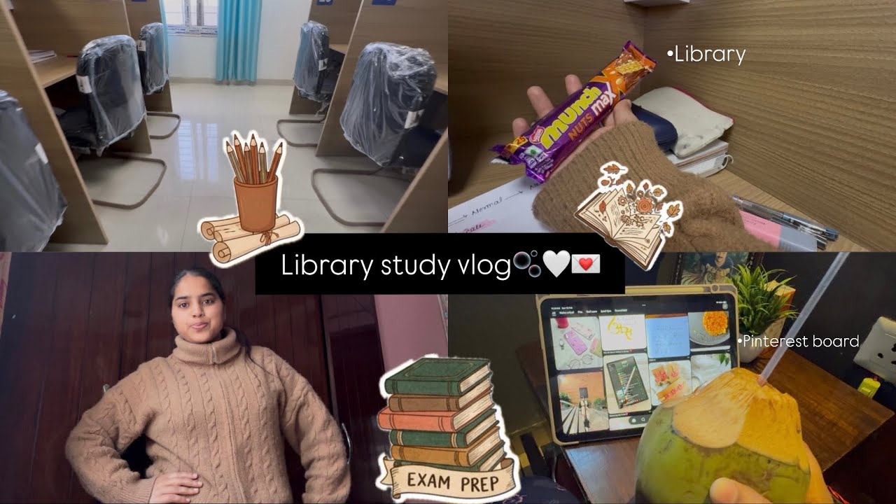 Productive Library Hours + Slow Home Routine 🌿🤍☀️🍓🫧🎀