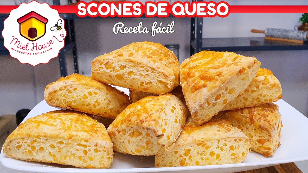 PANCITOS DE QUESO rápidos y fáciles DELICIOSOS  scones de queso