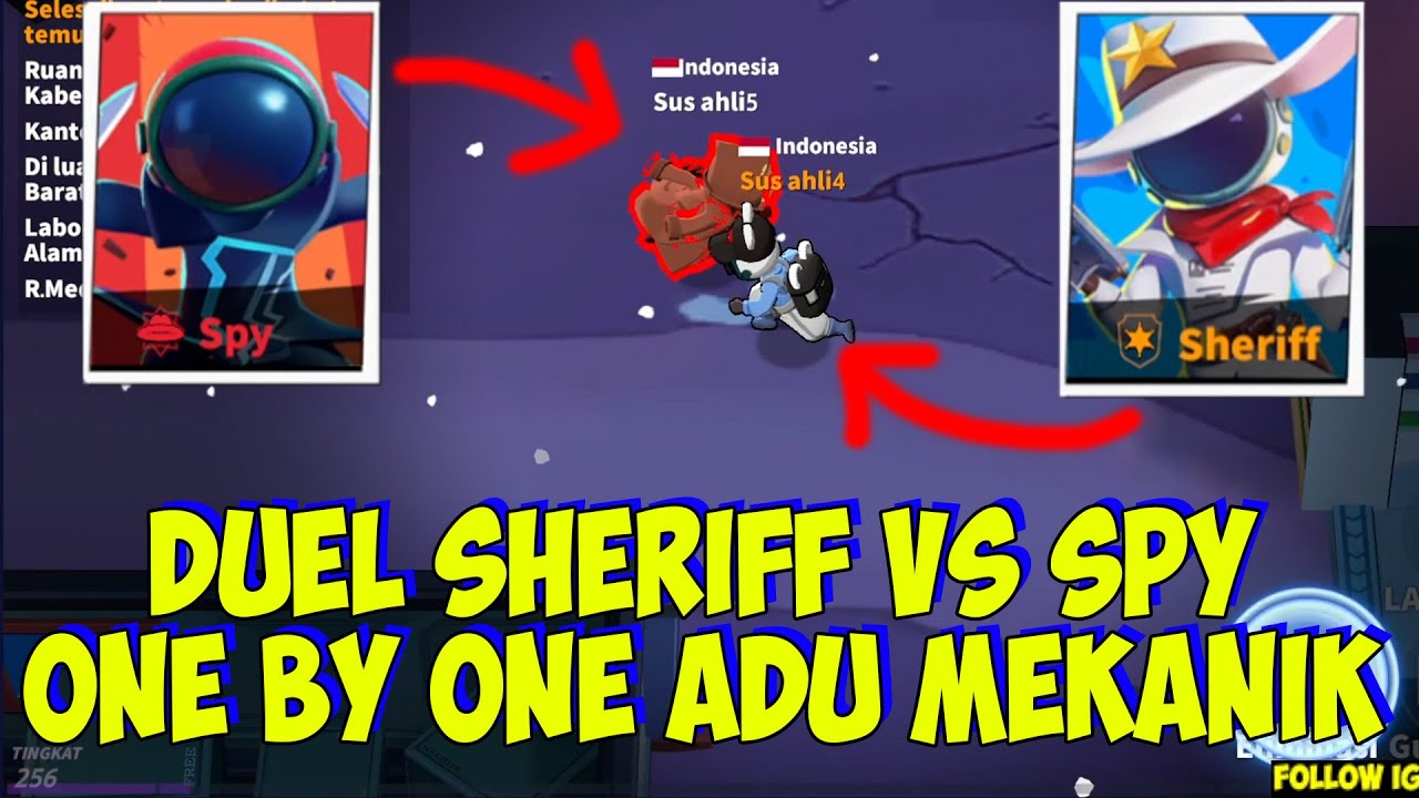 JARANG TERJADI ADU MEKANIK SHERIFF VS SPY - SUPER SUS INDONESIA