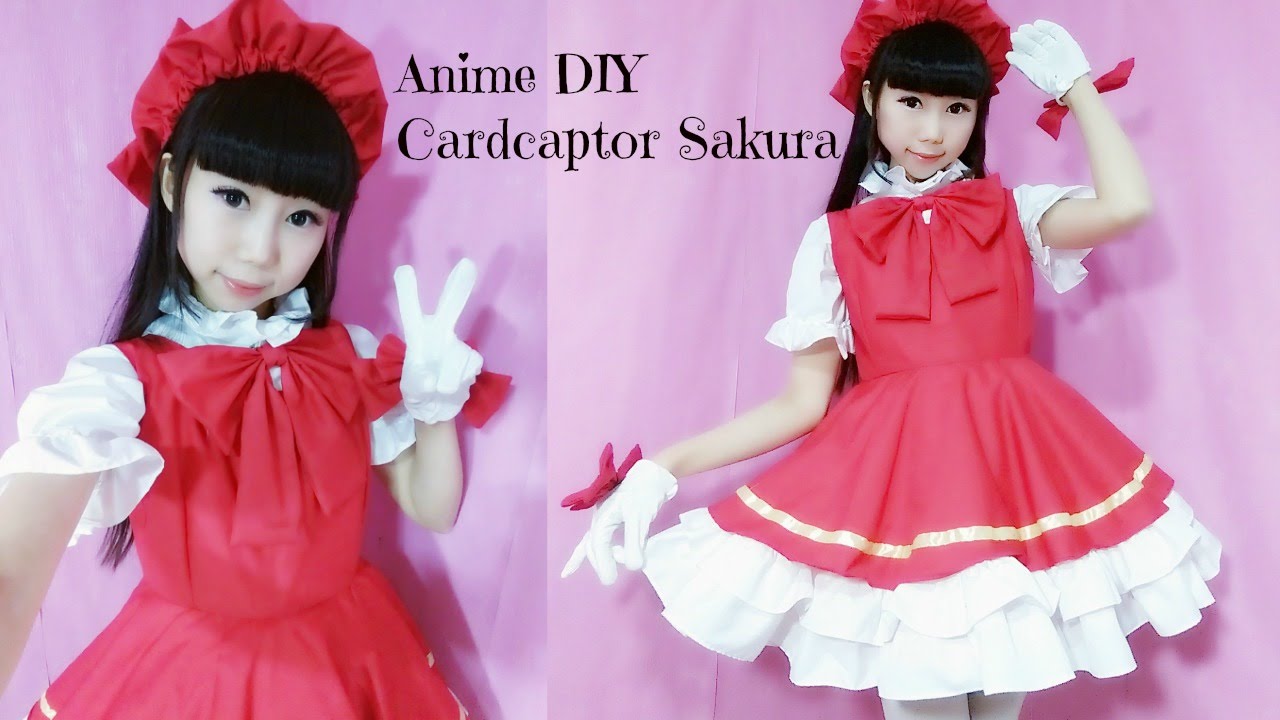 Anime Costume DIY – How to make Cardcaptor Sakura Costume + Hat (easy) - 魔卡少女樱 - カードキャプターさくら